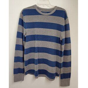 Sonoma Thermal Crew Neck Sweater- Size M, gray/blue